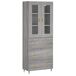 Aparador alto - Mueble de almacenamiento Aparador alto - Mueble de almacenamiento Roble/ Gris