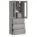 Aparador alto - Mueble de almacenamiento Aparador alto - Mueble de almacenamiento Roble/ Gris