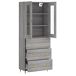 Aparador alto - Mueble de almacenamiento Aparador alto - Mueble de almacenamiento Roble/ Gris