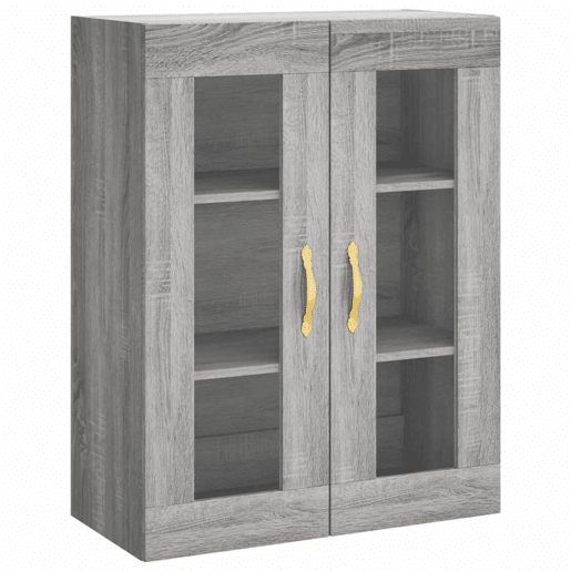 Armário alto - Bufete - Móvel de apoio 69,5x34x180 cm derivados de madeira sonoma cinza pt1112 Armário alto - Bufete - Móvel de apoio 69,5x34x180 cm derivados de madeira sonoma cinza pt1112