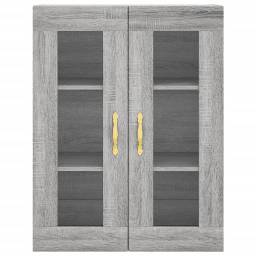 Armário alto - Bufete - Móvel de apoio 69,5x34x180 cm derivados de madeira sonoma cinza pt1112 Armário alto - Bufete - Móvel de apoio 69,5x34x180 cm derivados de madeira sonoma cinza pt1112