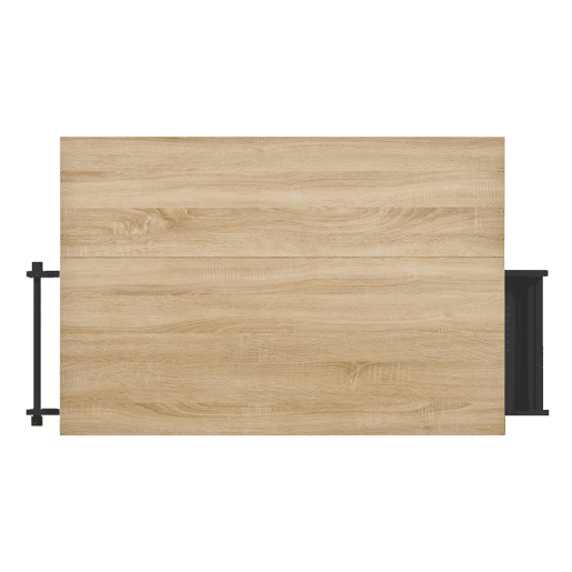 Ilha de cozinha móvel 131 cm - extensível com rodas, gavetas e caixote do lixo - preto