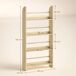 Estantería de Pared MDF, Pino HOMCOM Estantería de Pared MDF, Pino HOMCOM Marrón