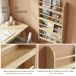 Estantería de Pared MDF, Pino HOMCOM Estantería de Pared MDF, Pino HOMCOM Marrón