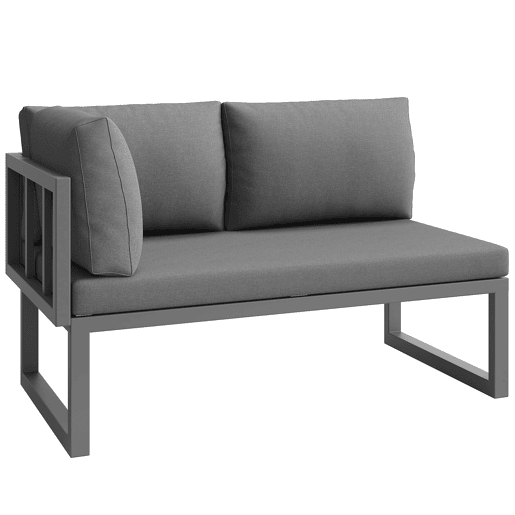 Conjunto de mobiliário de jardim para 6-8 pessoas - Rattan PE trançado, almofadas incluídas, resistente - Cinza