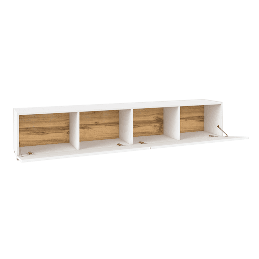 Suporte para TV Glora branco com 2 portas 180 cm