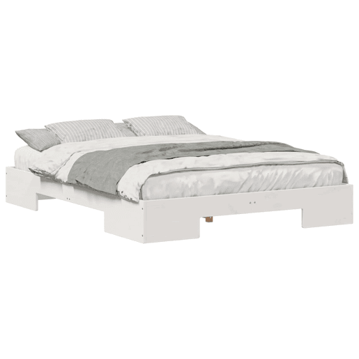 Estrutura da Cama de casal simple Branco 150 x 200 cm