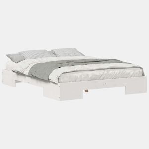 Estrutura da Cama de casal simple Branco 150 x 200 cm