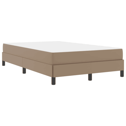 Estrutura da Cama de casal moderno com colchão - Cappuccino 120 x 200 cm tecido