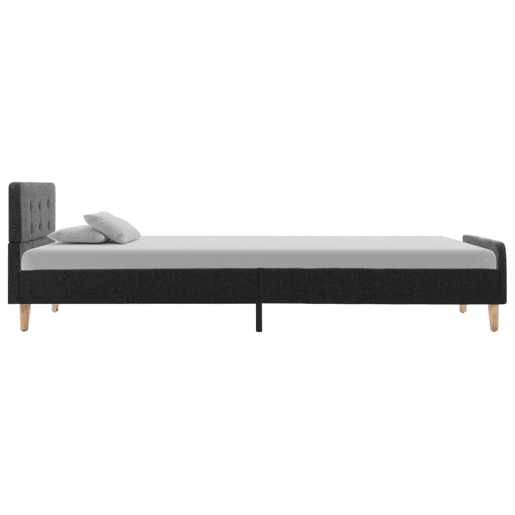 Estrutura de cama de solteiro moderno, 90x200 cm serapilheira cinzento-escuro