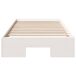 Estructura de cama individual para adultos 83x203 Estructura de cama individual para adultos 83x203 Blanco