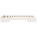 Estructura de cama individual para adultos 83x203 Estructura de cama individual para adultos 83x203 Blanco