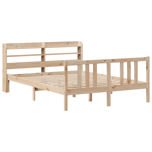 Estrutura De Cama De Casal c cabeceira - 135x190 cm pinho maciço