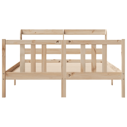 Estrutura De Cama De Casal c cabeceira - 135x190 cm pinho maciço