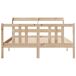 Estructura de cama matrimonial Estructura de cama matrimonial Marrón