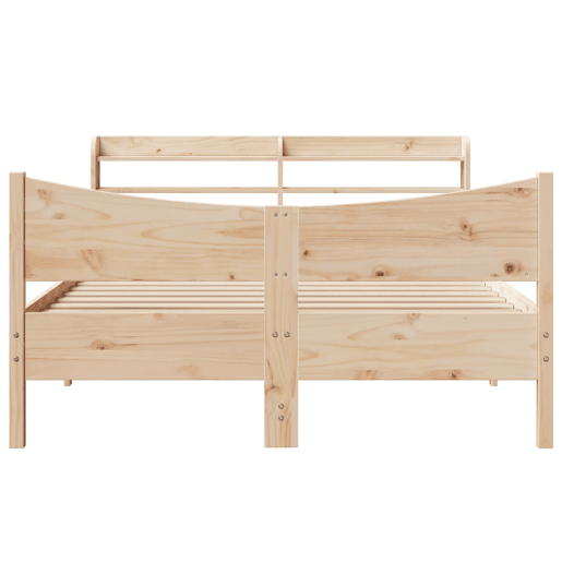 Estrutura De Cama De Casal c cabeceira - 135x190 cm pinho maciço