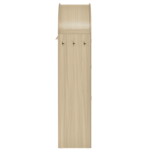 Aparador - rattan arqueado, gaveta dupla, estilo vintage, armazenamento - Carvalho