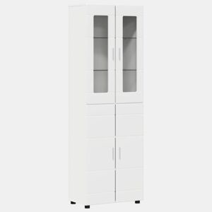 Aparador - Bufete - Móvel de apoio com prateleira Branco 60 x 35 x 182 cm Madeira processada pt497
