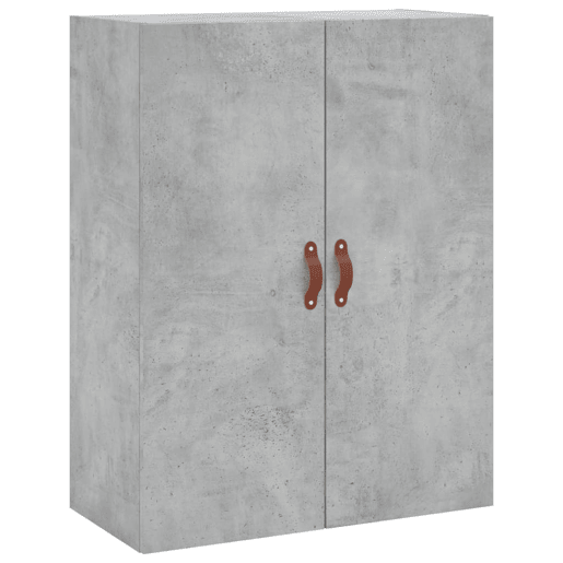 Armário alto - Bufete - Móvel de apoio 69,5x34x180 cm derivados de madeira cinza cimento pt892 Armário alto - Bufete - Móvel de apoio 69,5x34x180 cm derivados de madeira cinza cimento pt892