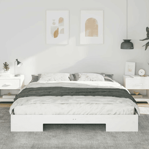 Estrutura da Cama de casal simple Branco 180 x 200 cm