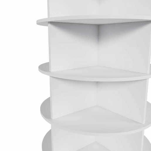 Organizador giratório de sapatos com 8 níveis - Organizador de sapatos giratório a 360°, independente - Branco Organizador giratório de sapatos com 8 níveis - Organizador de sapatos giratório a 360°, independente - Branco
