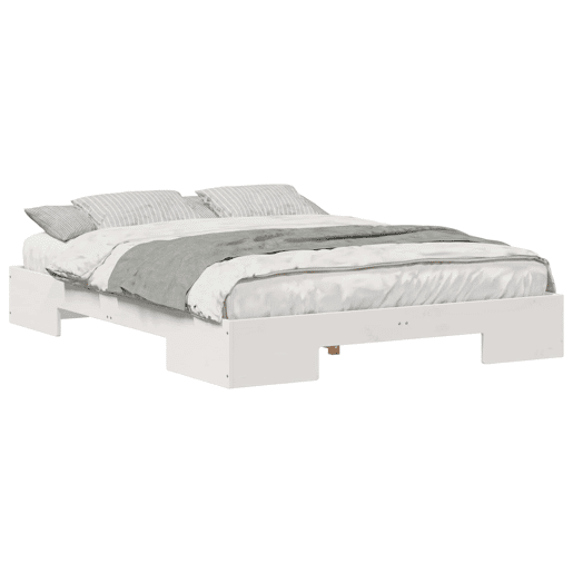 Estrutura da Cama de casal simple Branco 160 x 200 cm