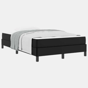 Estrutura da Cama de casal moderno com colchão Preto 120 x 200 cm tecido