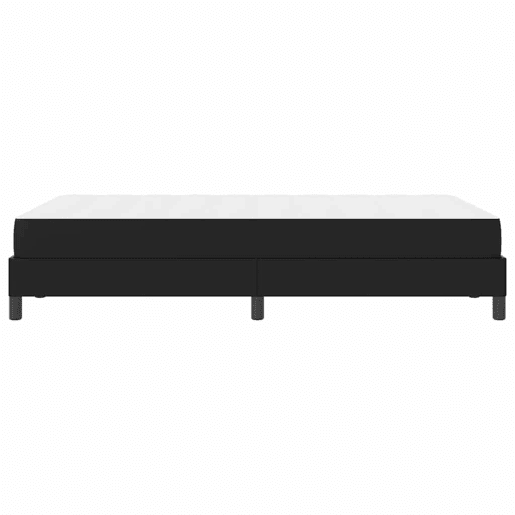 Estrutura da Cama de casal moderno com colchão Preto 120 x 190 cm tecido