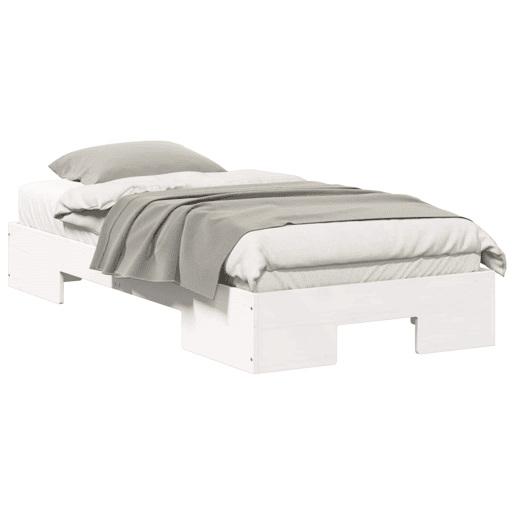 Estrutura de cama de solteiro - Branco 75 x 190 cm