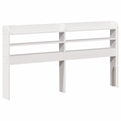 Estrutura De Cama De Casal c cabeceira - 135x190 cm pinho maciço branco