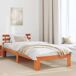 Estructura de cama simple para adultos 104x209 Estructura de cama simple para adultos 104x209 Marrón