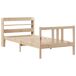 Estructura de cama individual para adultos 100x208 Estructura de cama individual para adultos 100x208 Marrón