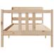 Estructura de cama individual para adultos 100x208 Estructura de cama individual para adultos 100x208 Marrón