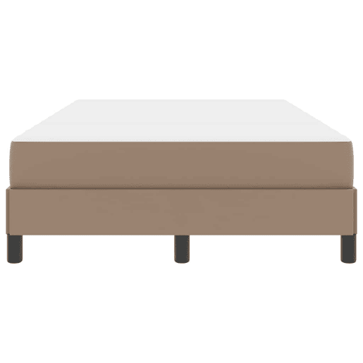 Estrutura da Cama de casal moderno com colchão - Cappuccino 120 x 190 cm tecido