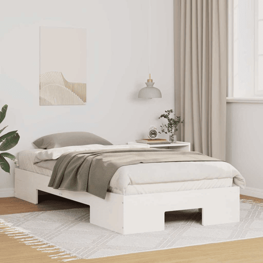 Estrutura de cama de solteiro - Branco 90 x 200 cm