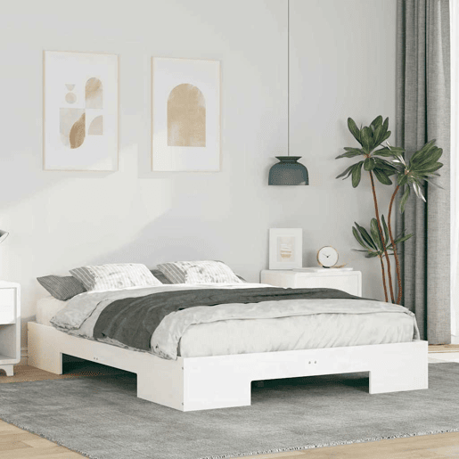 Estrutura da Cama de casal simple Branco 120 x 190 cm