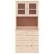 Aparador alto - Mueble de almacenamiento 77 Aparador alto - Mueble de almacenamiento 77 Blanco