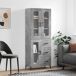 Aparador alto - Mueble de almacenamiento 69 Aparador alto - Mueble de almacenamiento 69 Gris
