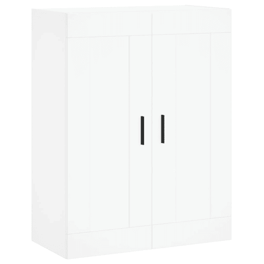 Armário alto - Bufete - Móvel de apoio 69,5x34x180 cm derivados de madeira branco pt715