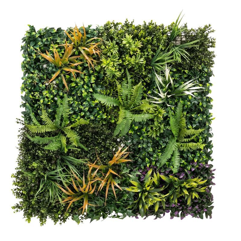 Outsunny seto artificial ocultación jardín en rollo 1x1 m pantalla de valla de privacidad de hiedra artificial fácil montaje para terraza balcón exterior decoración de hojas verde