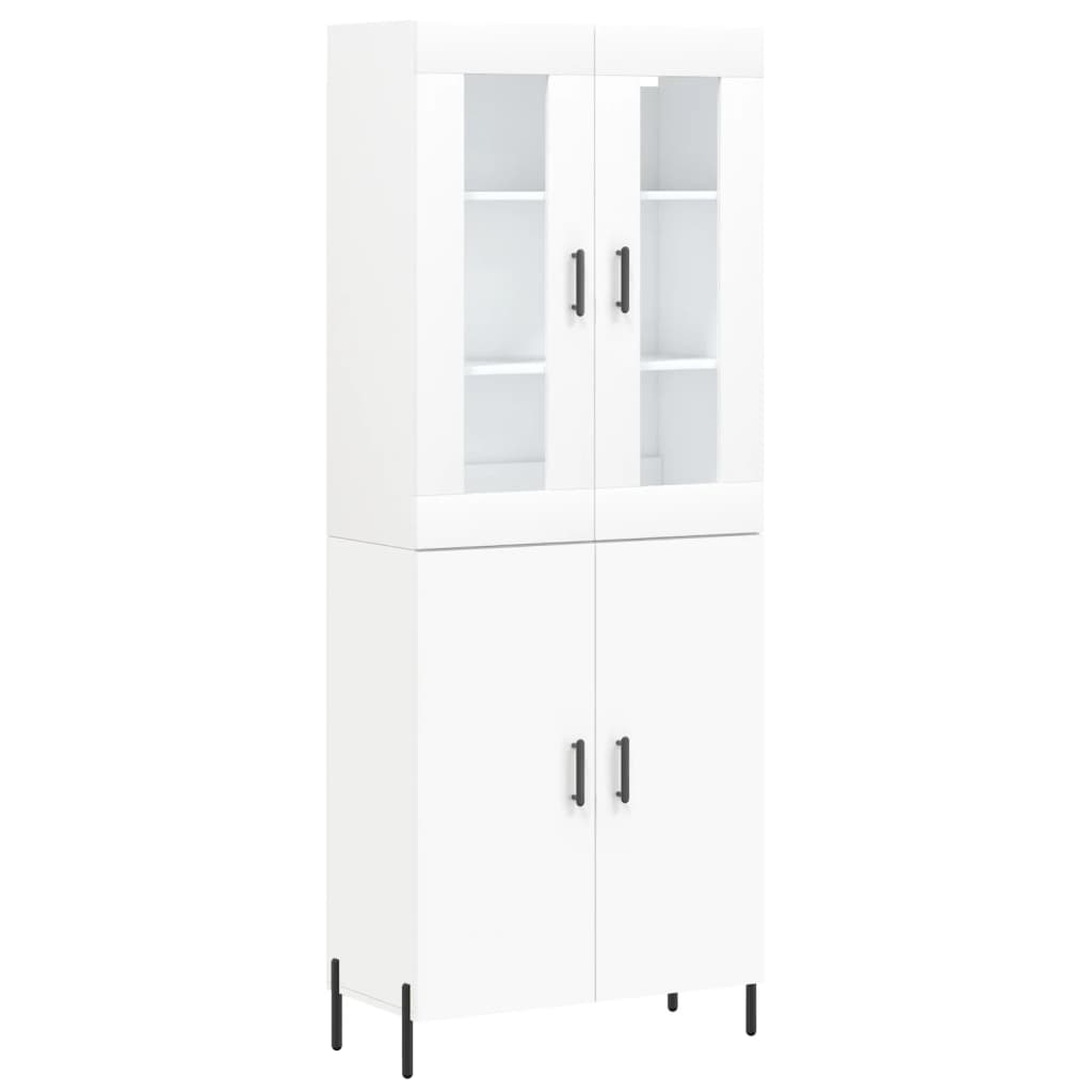 Aparador alto - Mueble de almacenamiento 69 Blanco