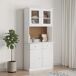 Aparador alto - Mueble de almacenamiento 77 Aparador alto - Mueble de almacenamiento 77 Blanco
