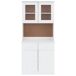 Aparador alto - Mueble de almacenamiento 77 Aparador alto - Mueble de almacenamiento 77 Blanco