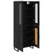 Aparador alto - Mueble de almacenamiento 2 pcs 69 Aparador alto - Mueble de almacenamiento 2 pcs 69 Negro