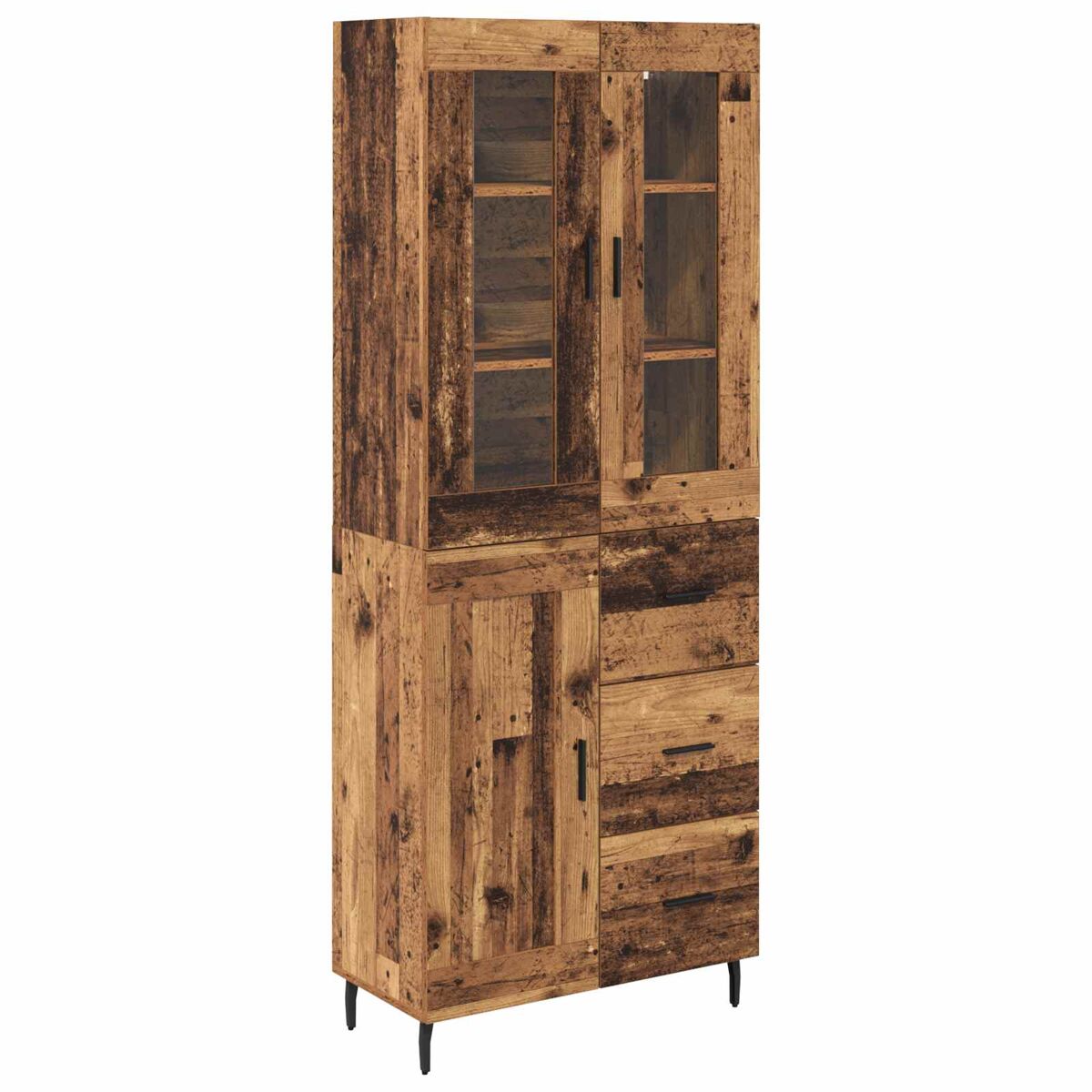 Aparador alto - Mueble de almacenamiento 2 pcs 69 Madera