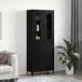 Aparador alto - Mueble de almacenamiento 2 pcs 69 Aparador alto - Mueble de almacenamiento 2 pcs 69 Negro