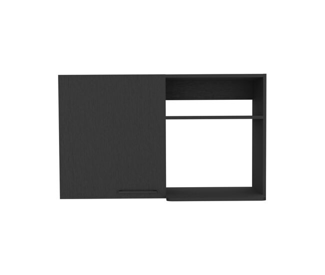 Mueble alto de cocina Napoles de 100 cm con 1 puerta, wengué