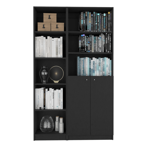 Conjunto de Estantes com Design Moderno e Configuração Funcional Conjunto de Estantes com Design Moderno e Configuração Funcional