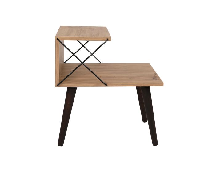 Mesita de noche de madera <<Cross>> 50 x 40 x 55 cm - Pino