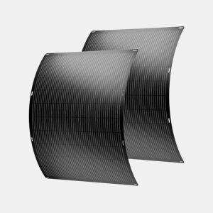 Conjunto de 2 painéis solares plug and play flexíveis - 400w Centro Urbano - Preto